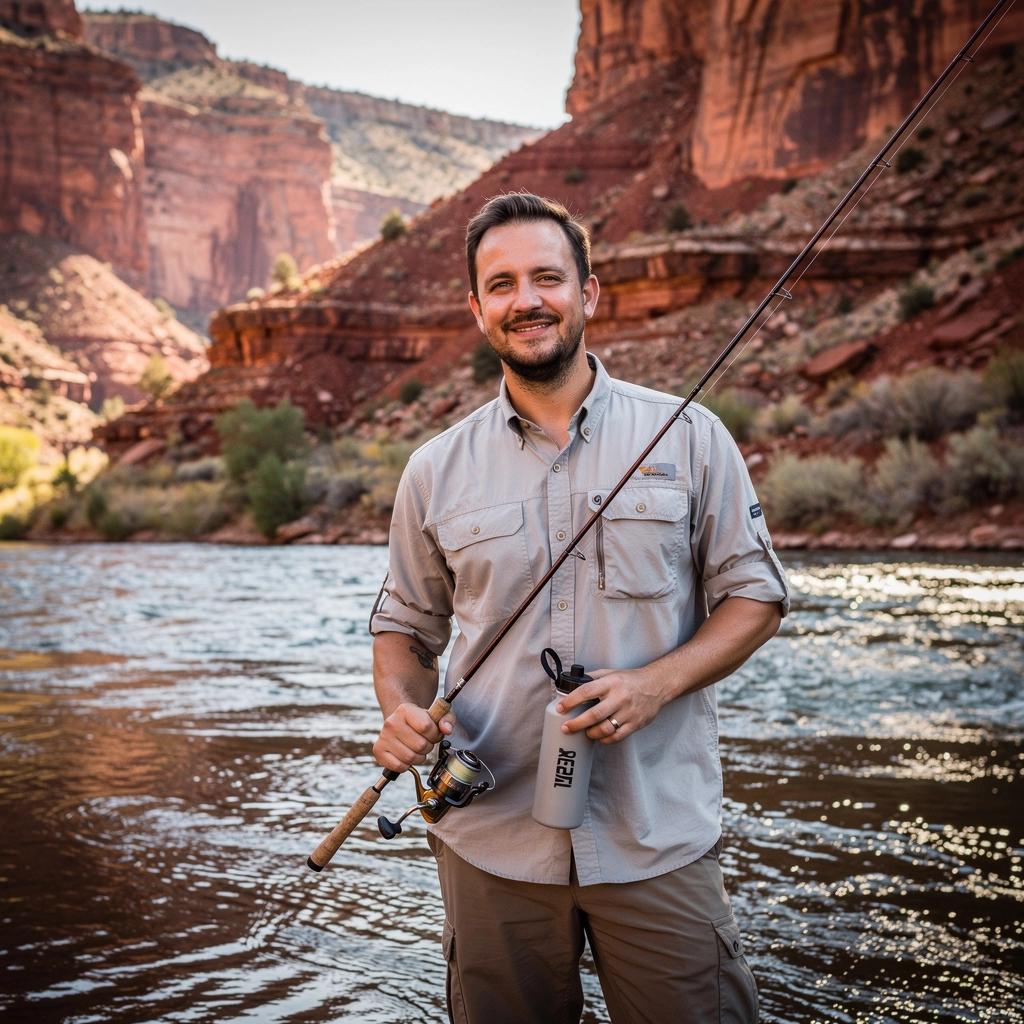Художник, создающий работу на открытом воздухе в художественной галерее Седоны.